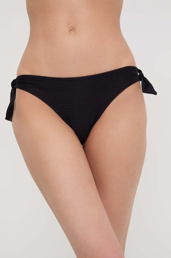 Pepe Jeans figi kąpielowe WAVE KNOT BIKINI dół czarny PLB10499