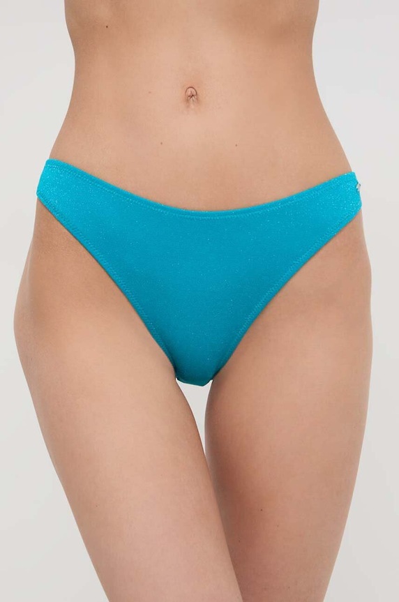 Pepe Jeans brazyliany kąpielowe LUREX BRZL drobny wzór turkusowy PLB10506