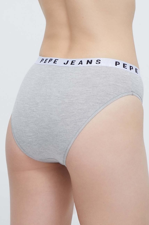 Pepe Jeans figi LOGO BIKINI PLU10921 szary SS24