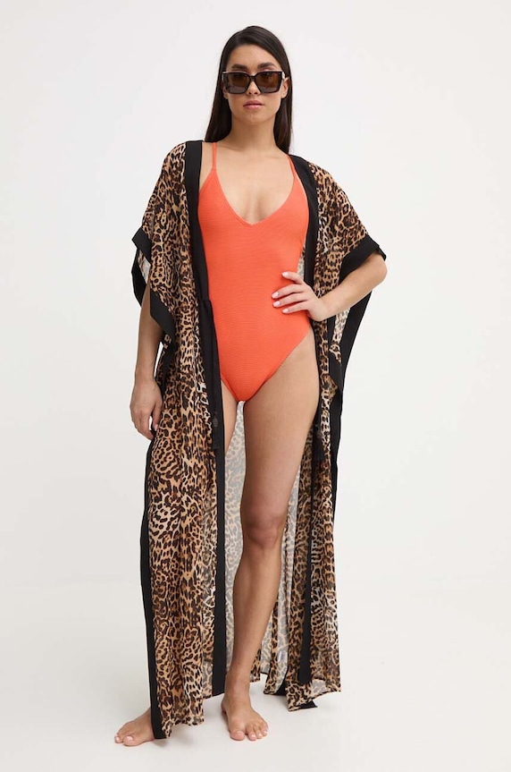 Цял бански Billabong Tanlines без банели оранжев EBJX100106