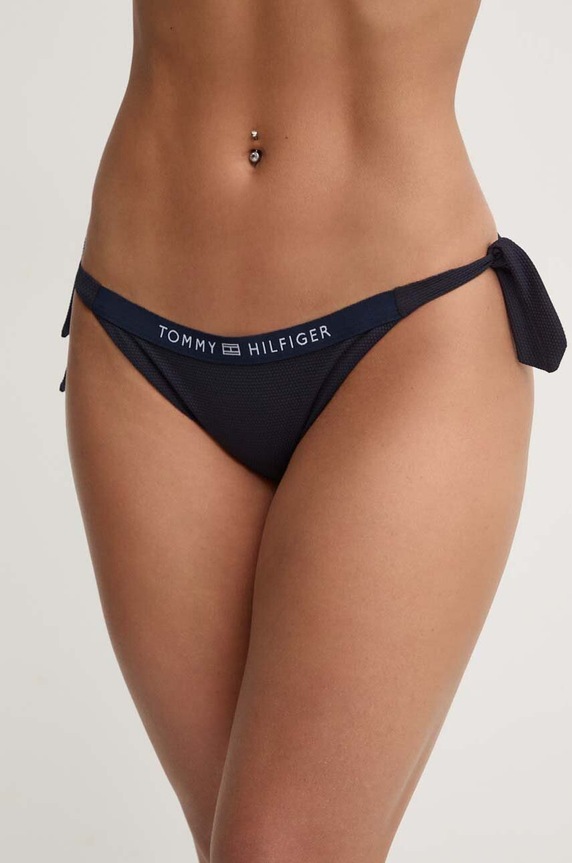 Μαγιό σλιπ μπικίνι Tommy Hilfiger κάτω μέρος σκούρο μπλε UW0UW05260