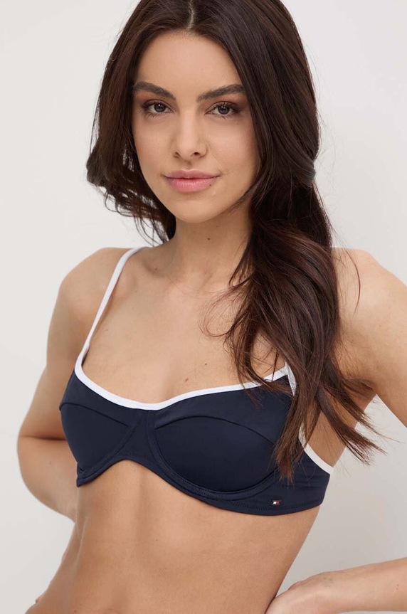 Oblečení Plavková podprsenka Tommy Hilfiger UW0UW05241 námořnická modř