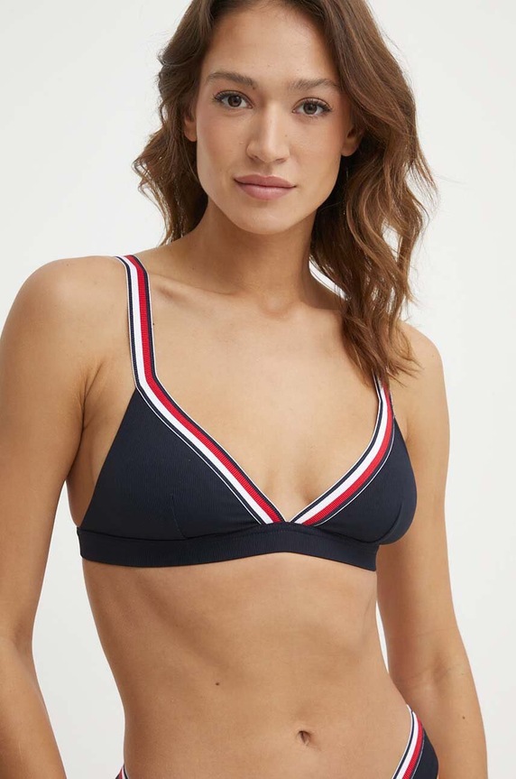 Tommy Hilfiger biustonosz kąpielowy UW0UW05290 granatowy SS24