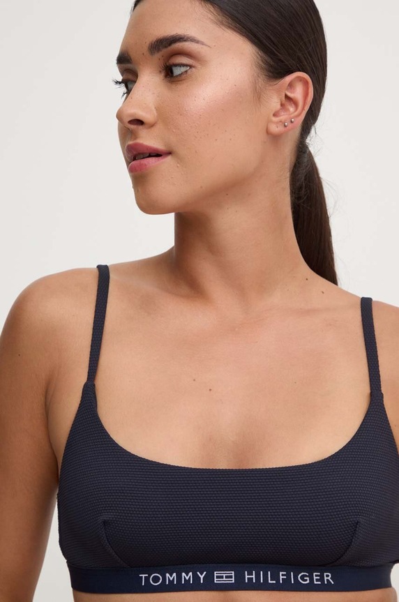 Bikini top Tommy Hilfiger σκούρο μπλε UW0UW05323
