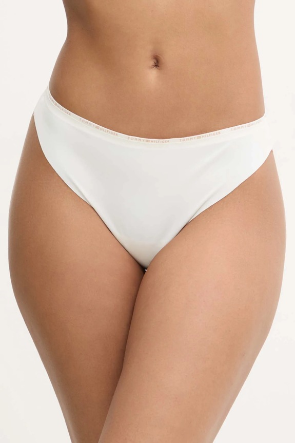 Tommy Hilfiger stringi dzianina beżowy UW0UW05214
