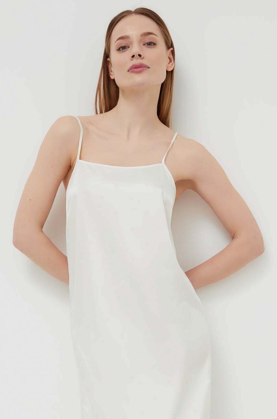 Tommy Hilfiger koszula nocna UW0UW05201 beżowy SS24