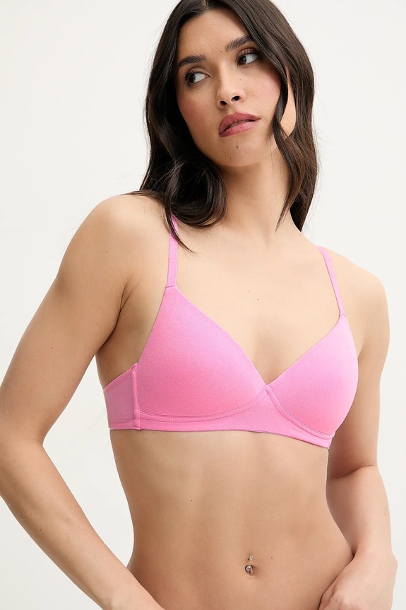 United Colors of Benetton melltartó melltartó merevítő nélkül rózsaszín 3OP81R00E