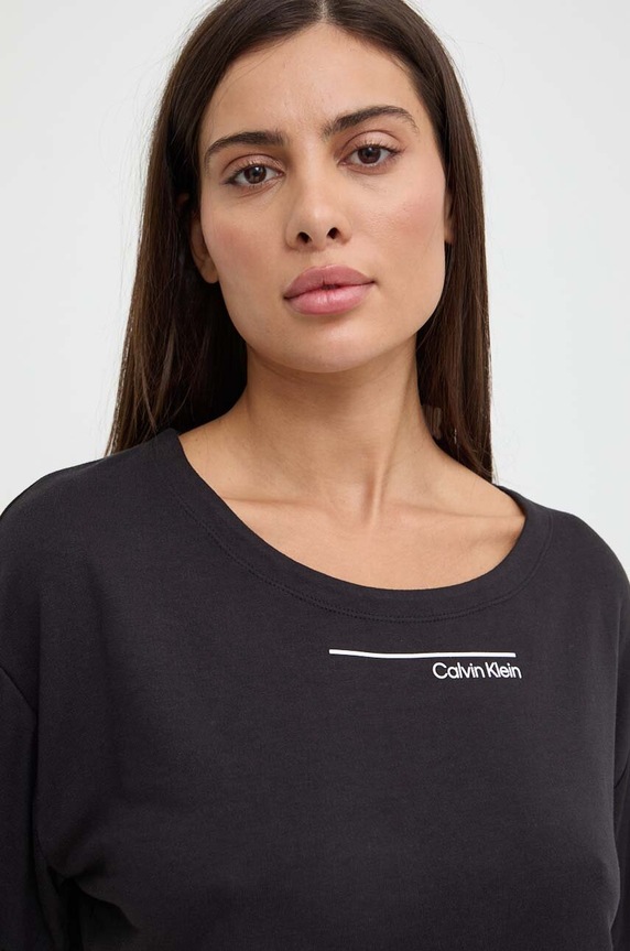 Plážový top Calvin Klein černá KW0KW02478