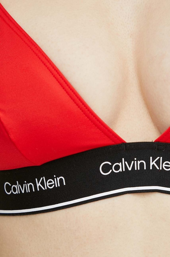 Calvin Klein biustonosz kąpielowy KW0KW02424 czerwony