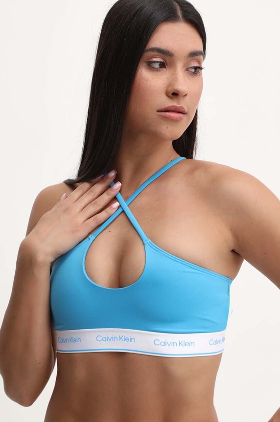 Calvin Klein biustonosz kąpielowy miękka niebieski KW0KW02426