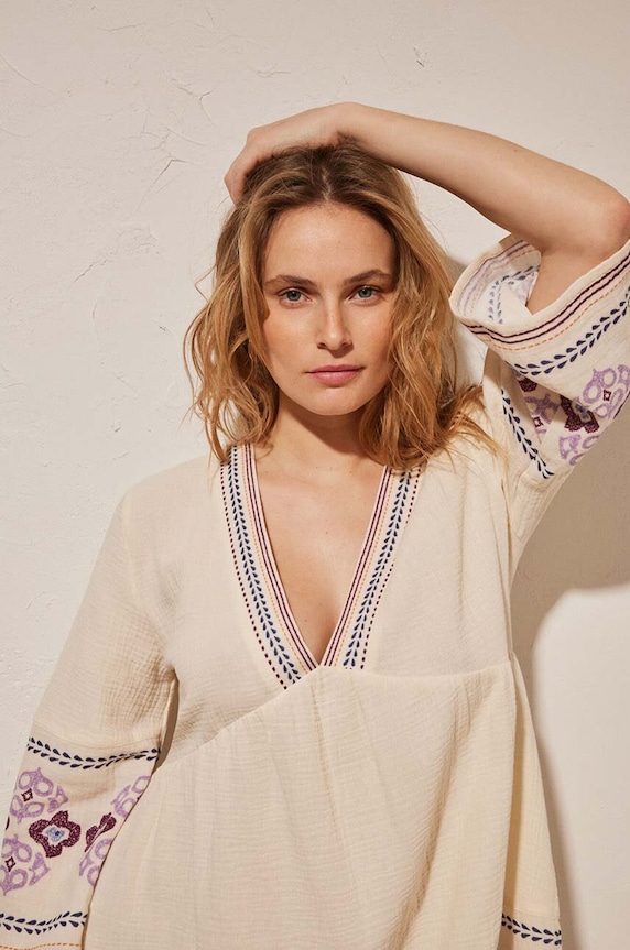Odzież women'secret sukienka plażowa LOTUS 5547391 beżowy