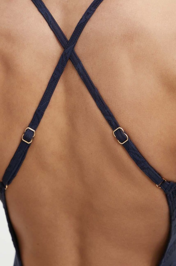 Ολόσωμο μαγιό MICHAEL Michael Kors SCOOPNECK ONE PIECE MM13374 σκούρο μπλε