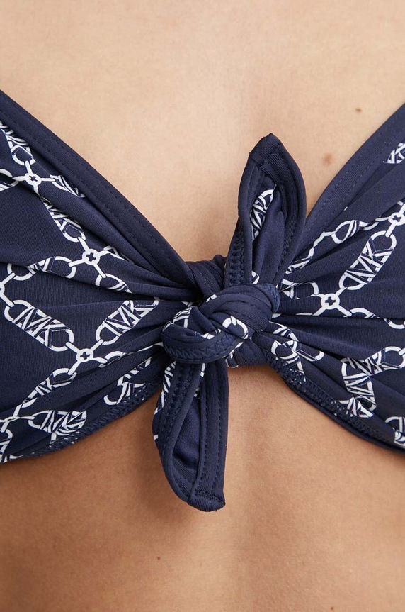 Plavková podprsenka MICHAEL Michael Kors HALTER BIKINI TOP tmavomodrá MM7N050