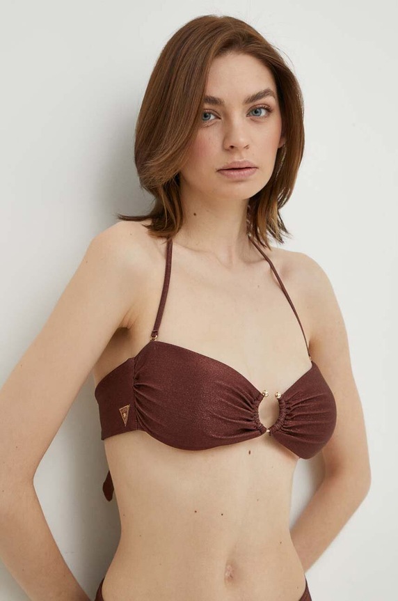 Guess sutien de baie maro E4GJ16.KC632