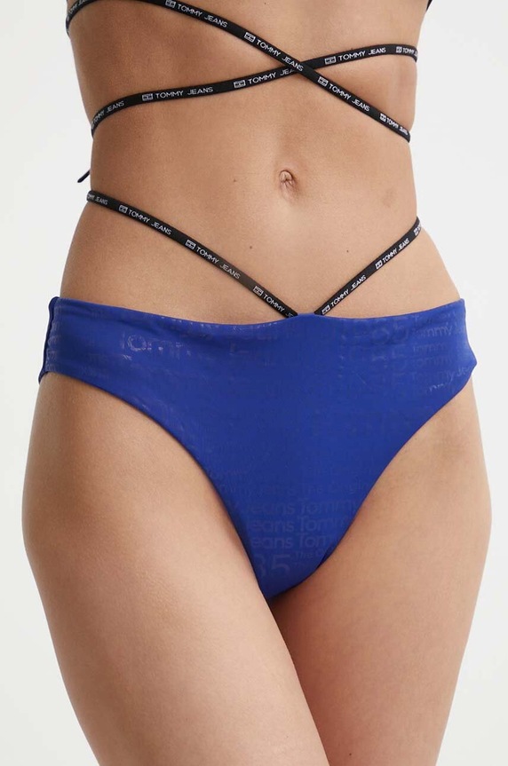 Tommy Jeans figi kąpielowe dół niebieski UW0UW05081