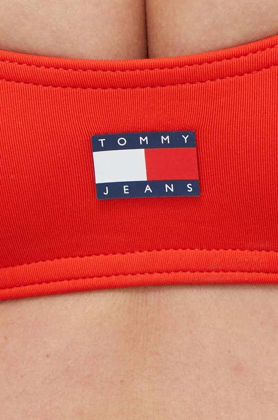 Tommy Jeans biustonosz kąpielowy UW0UW05098 czerwony