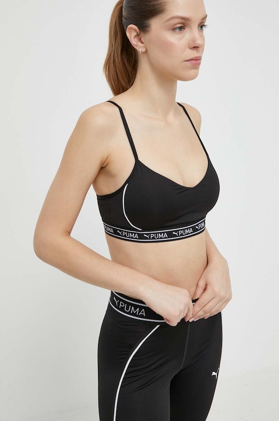 Športová podprsenka Puma Move Strong bez kostíc čierna 524815