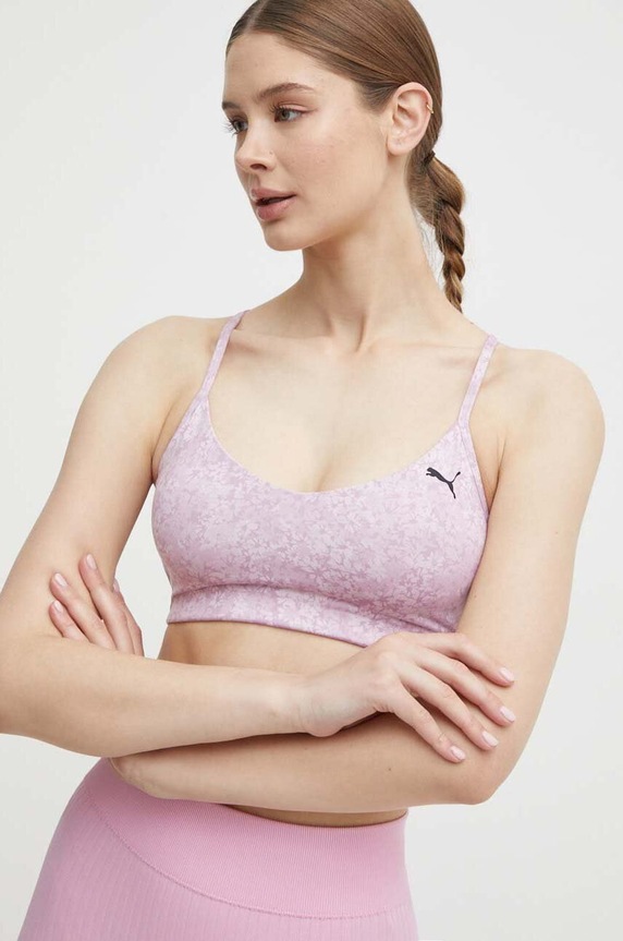 Бюстгальтер для йоги Puma Yogini немного упрочнённая розовый 525084