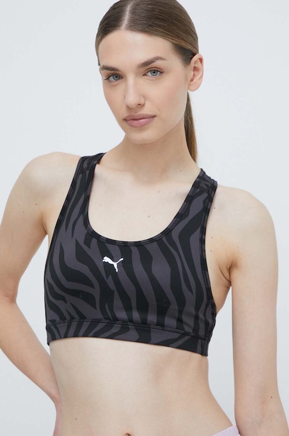 Športová podprsenka Puma 4KEEPS jednofarebný čierna 525317