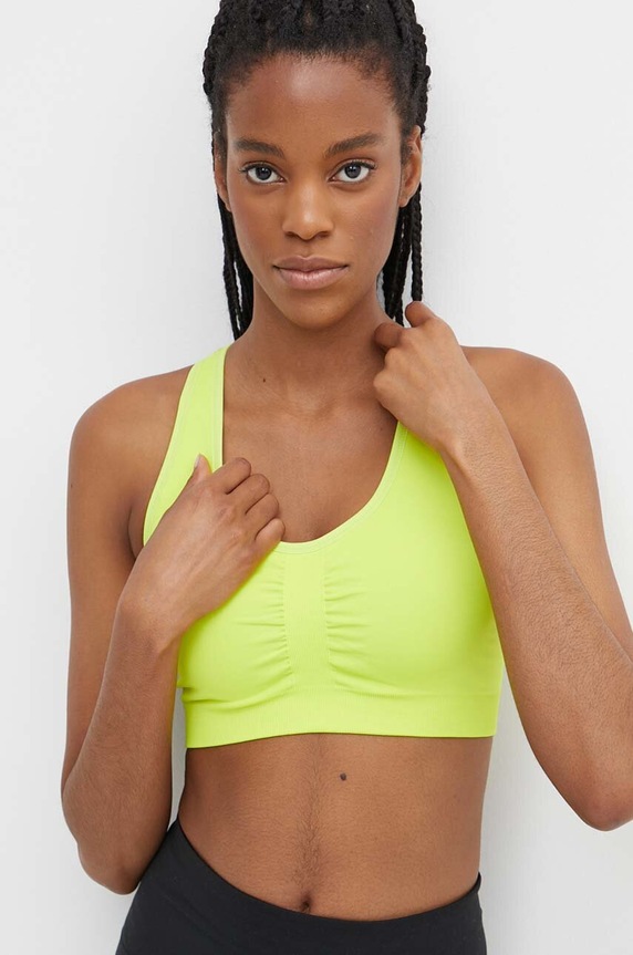 Puma biustonosz sportowy 4Keeps Shapeluxe bez fiszbinów zielony 524361