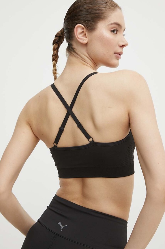 Odzież Puma biustonosz sportowy Move Shapelux 524362 czarny