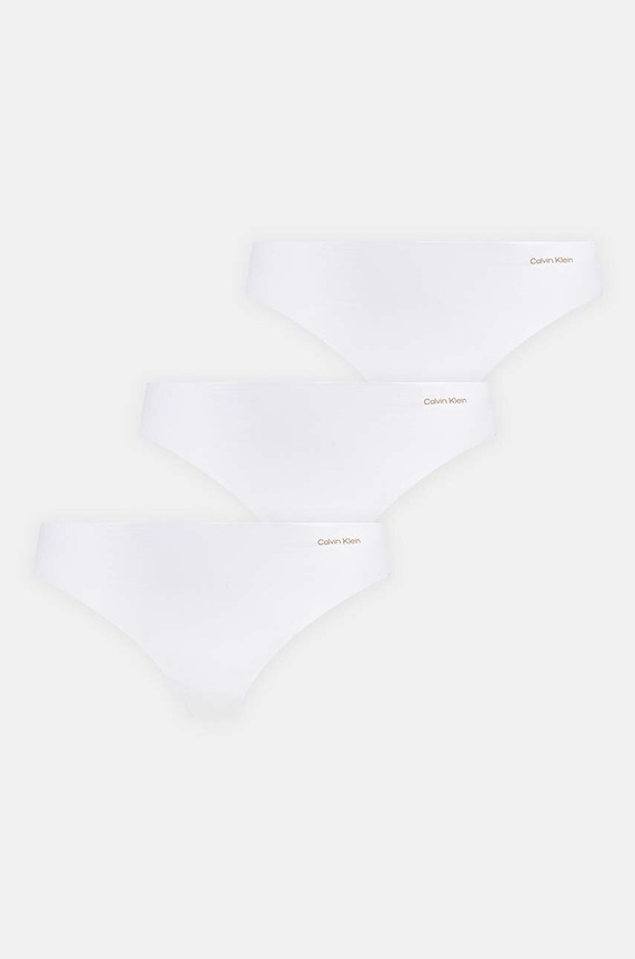 Calvin Klein Underwear tange za žene 3-pack pletivo bijela 000QD3558E