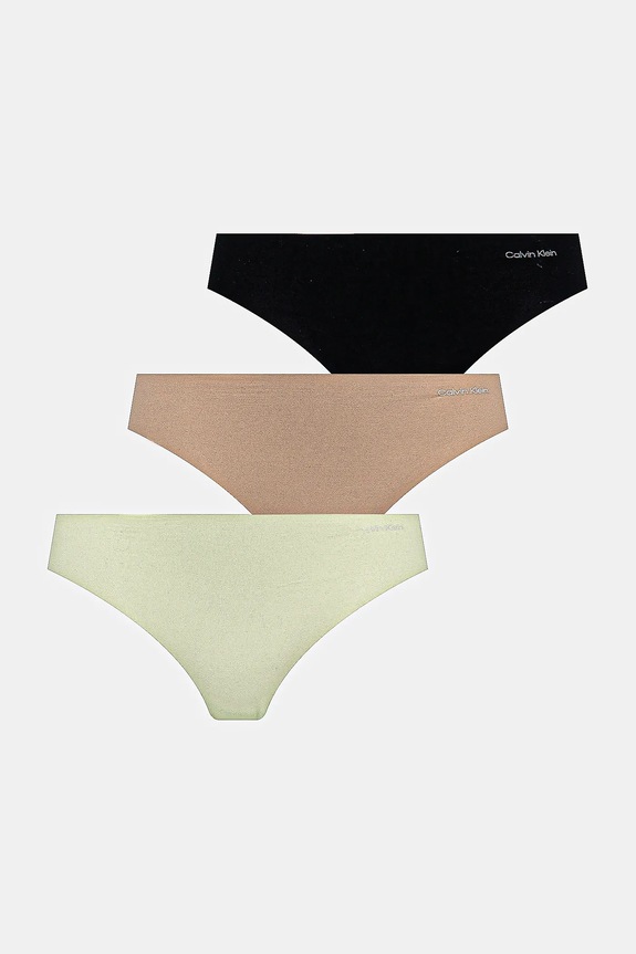 Calvin Klein Underwear stringi damskie 3-pack zielony 000QD3558E