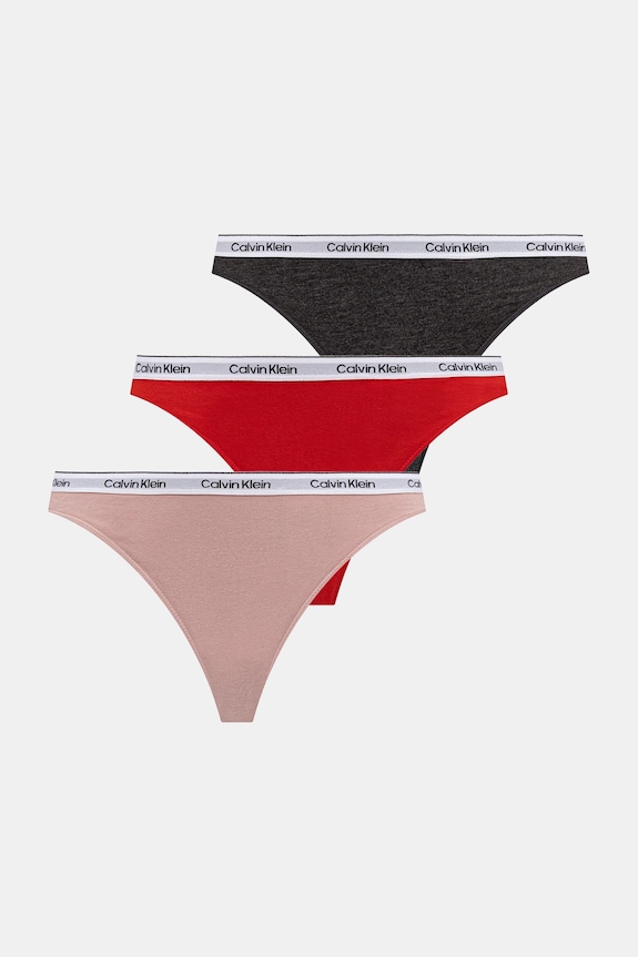 Calvin Klein Underwear figi 3-pack dzianina czerwony 000QD5207E