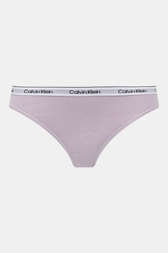 Odzież Calvin Klein Underwear figi 3-pack 000QD5207E fioletowy