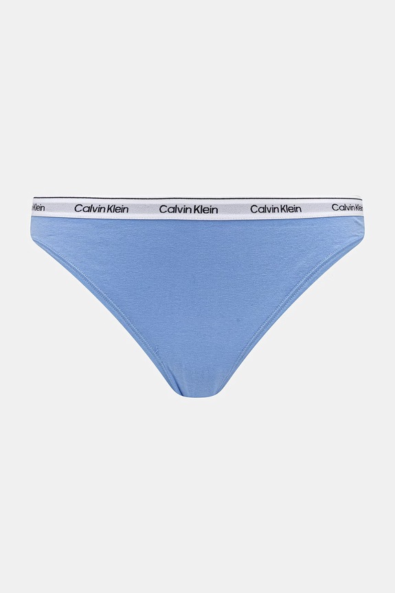 Odzież Calvin Klein Underwear figi damskie bawełniane z elastanem 5-pack 000QD5208E niebieski