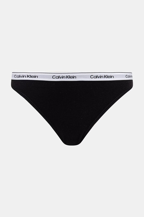 Odzież Calvin Klein Underwear figi damskie bawełniane z elastanem 5-pack 000QD5208E czarny