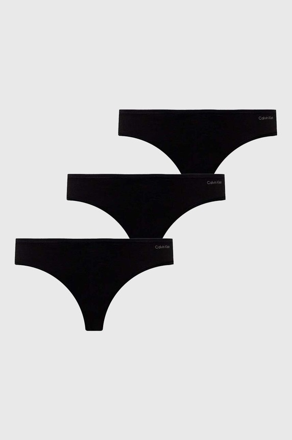 Calvin Klein Underwear tanga 3-pack tanga negru 000QD5217E