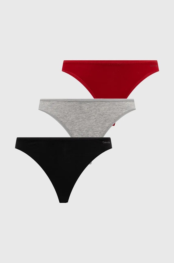 Calvin Klein Underwear figi 3-pack dzianina czarny 000QD5218E