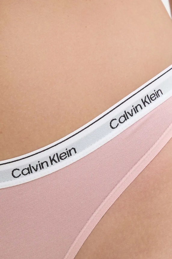 Odzież Calvin Klein Underwear figi damskie bawełniane z elastanem 000QD5044E różowy
