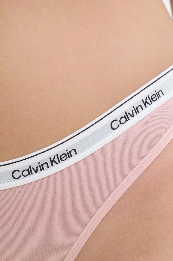 Odzież Calvin Klein Underwear figi damskie bawełniane z elastanem 000QD5044E różowy