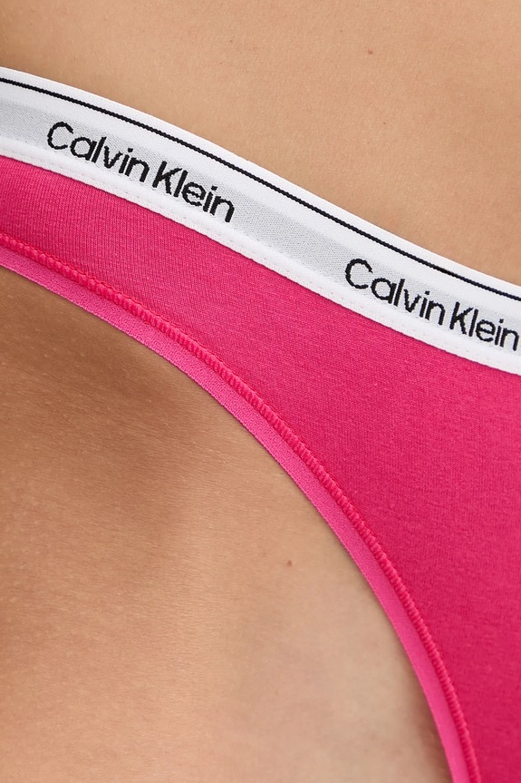Calvin Klein Underwear figi damskie bawełniane z elastanem różowy 000QD5044E