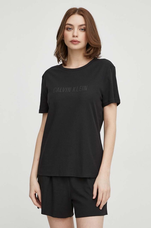 Calvin Klein Underwear piżama dzianina czarny 000QS7133E