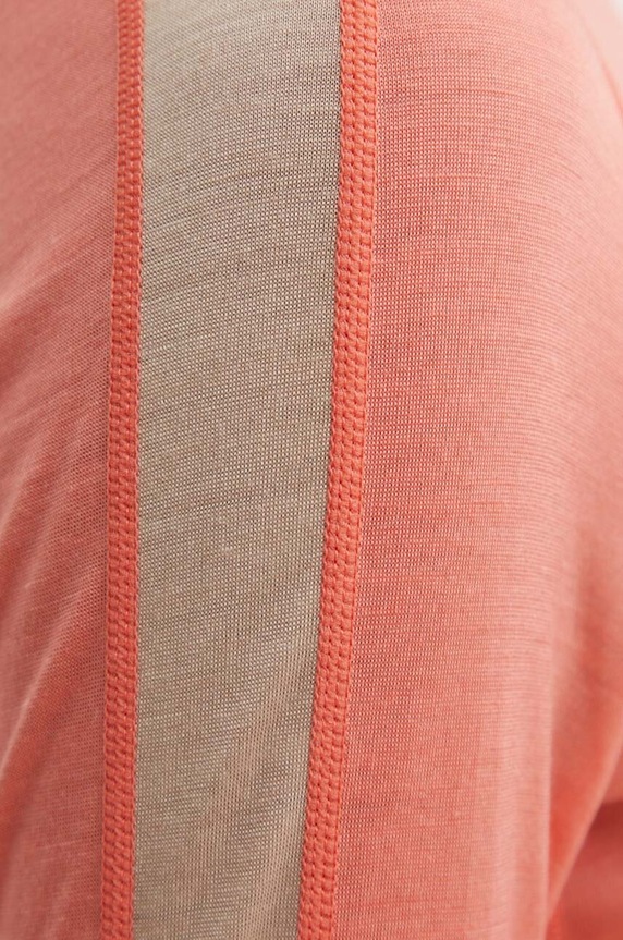 Icebreaker longsleeve funkcyjny 125 ZoneKnit Merino Blend IB0A56XFB951 pomarańczowy