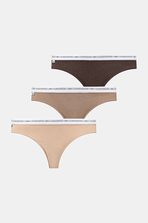 Lacoste figi 3-pack dzianina beżowy 8F1338