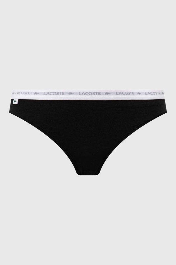 Στρινγκ Lacoste 3-pack 8F1341 μαύρο SS26