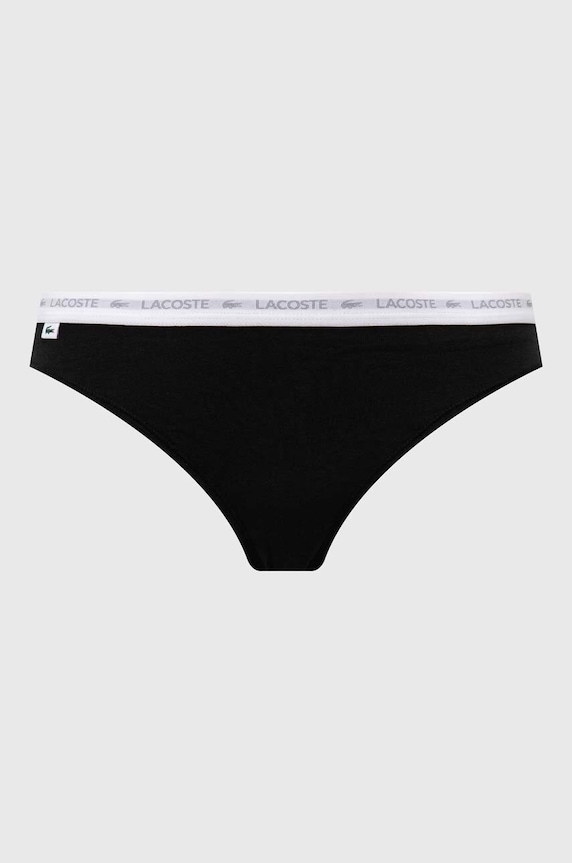 Στρινγκ Lacoste 3-pack 8F1341 μαύρο SS26