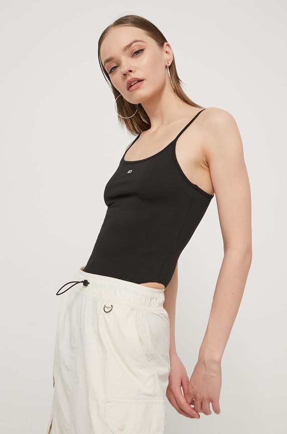 Tommy Jeans body DW0DW17993 czarny