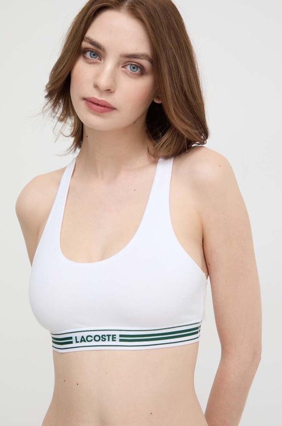 Lacoste melltartó melltartó merevítő nélkül fehér IF8167