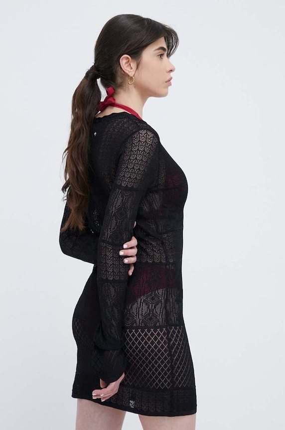 Plážové šaty Desigual 24SWMF03 čierna SS24