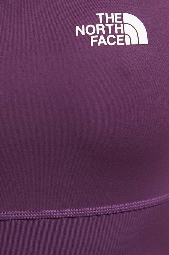 Oboustranná sportovní podprsenka The North Face Flex NF0A886QWI81 fialová