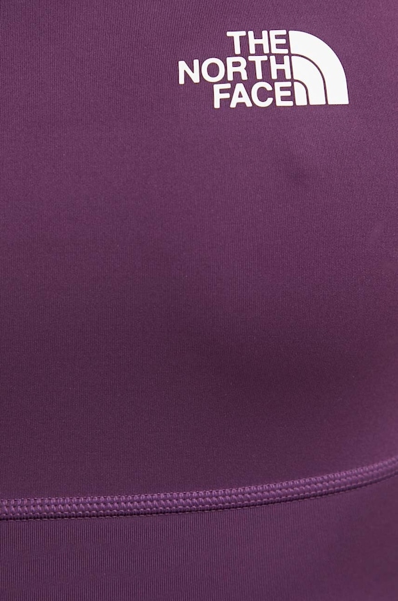 Oboustranná sportovní podprsenka The North Face Flex NF0A886QWI81 fialová