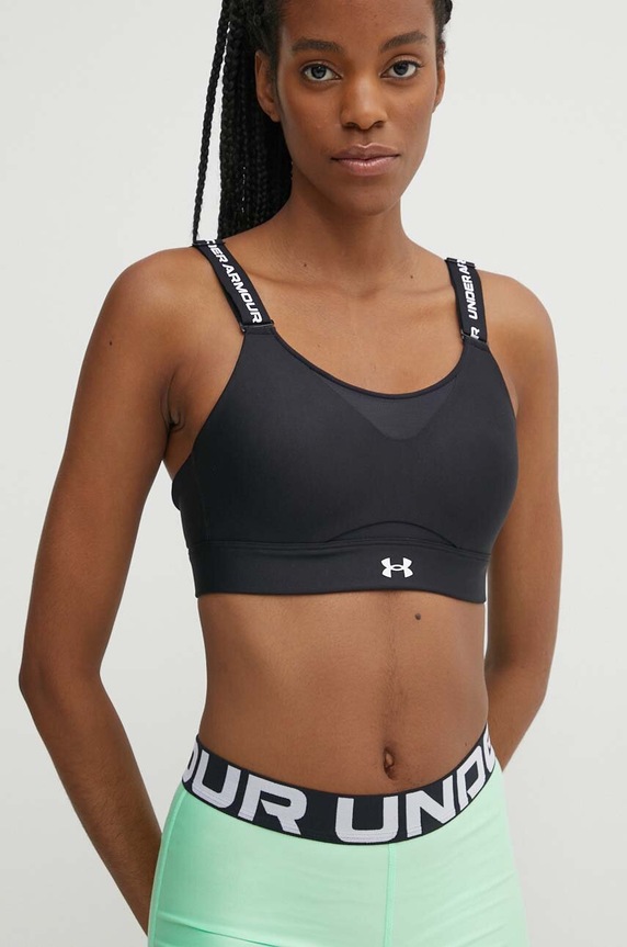 Under Armour αθλητικό σουτιέν Infinity μαύρο 1384112