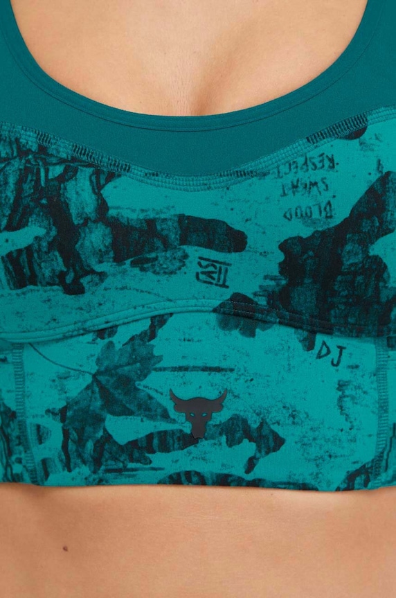 Αθλητικό σουτιέν Under Armour Project Rock 1384161 τιρκουάζ