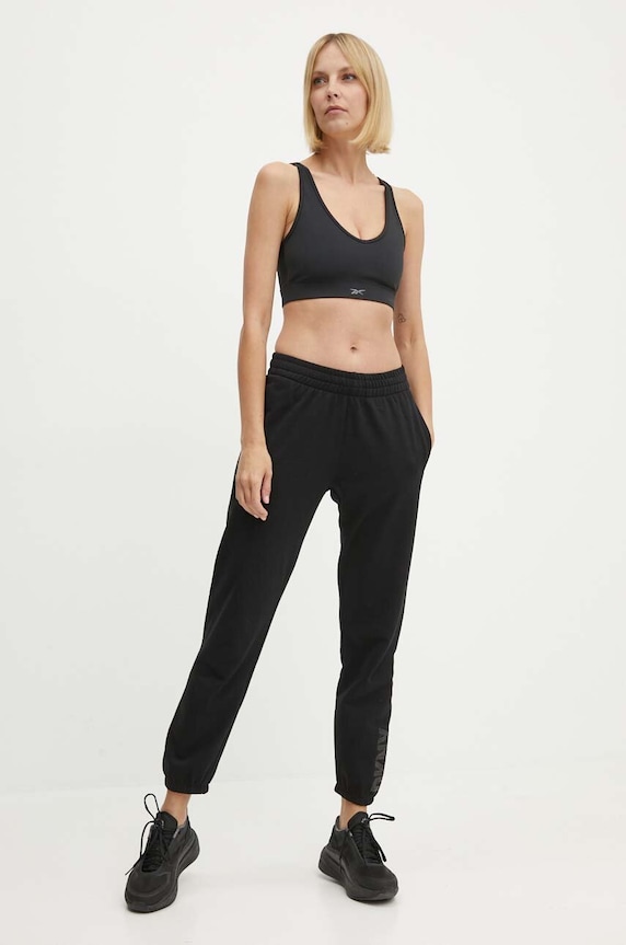 Reebok sportmelltartó Active Collective Dreamblend 100075387 fekete AW24