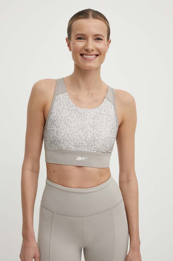 Športová podprsenka Reebok bez kostíc béžová 100076048